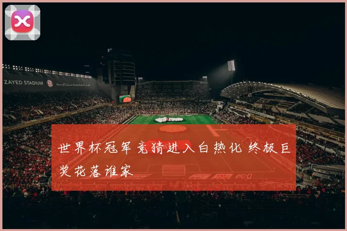 世界杯冠军竞猜进入白热化 终极巨奖花落谁家