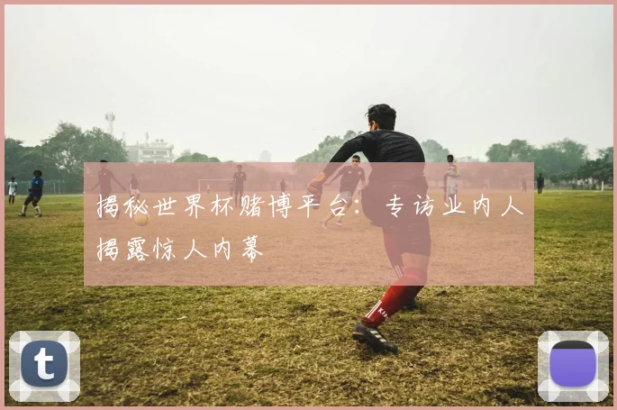 揭秘世界杯赌博平台:专访业内人揭露惊人内幕