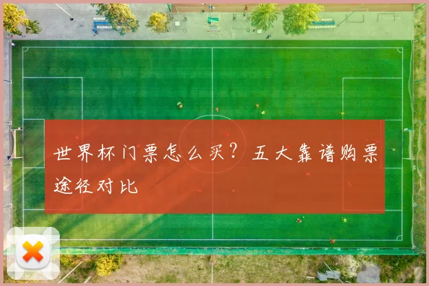 世界杯门票怎么买?五大靠谱购票途径对比